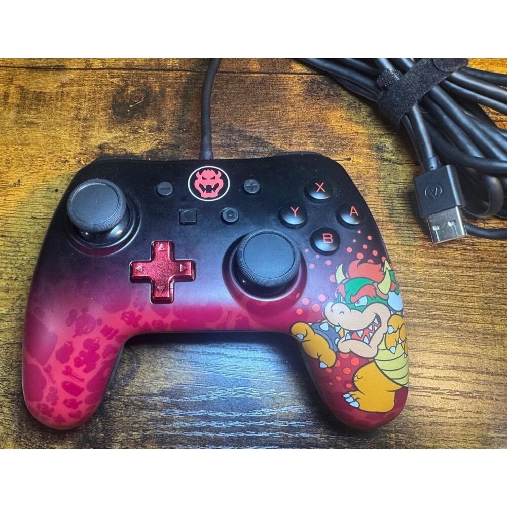 Bowser Power a Wired Controller for Nintendo Switch